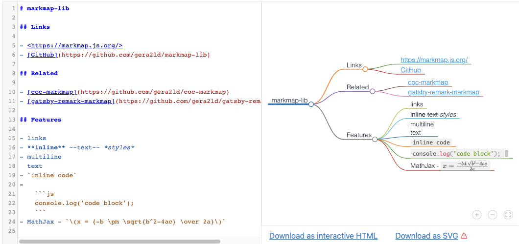 markmapJS